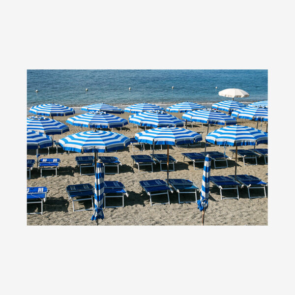 Blue Umbrellas, Monterosso, Italy