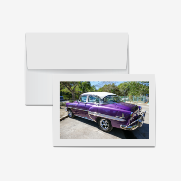 Classic Chevrolet Bel Air Purple, Cuba