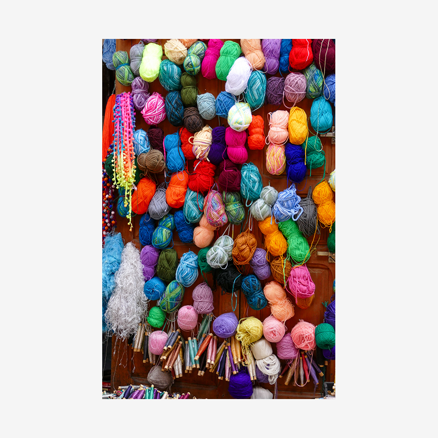 Dyed Yarns, Marrakesh, Morocco