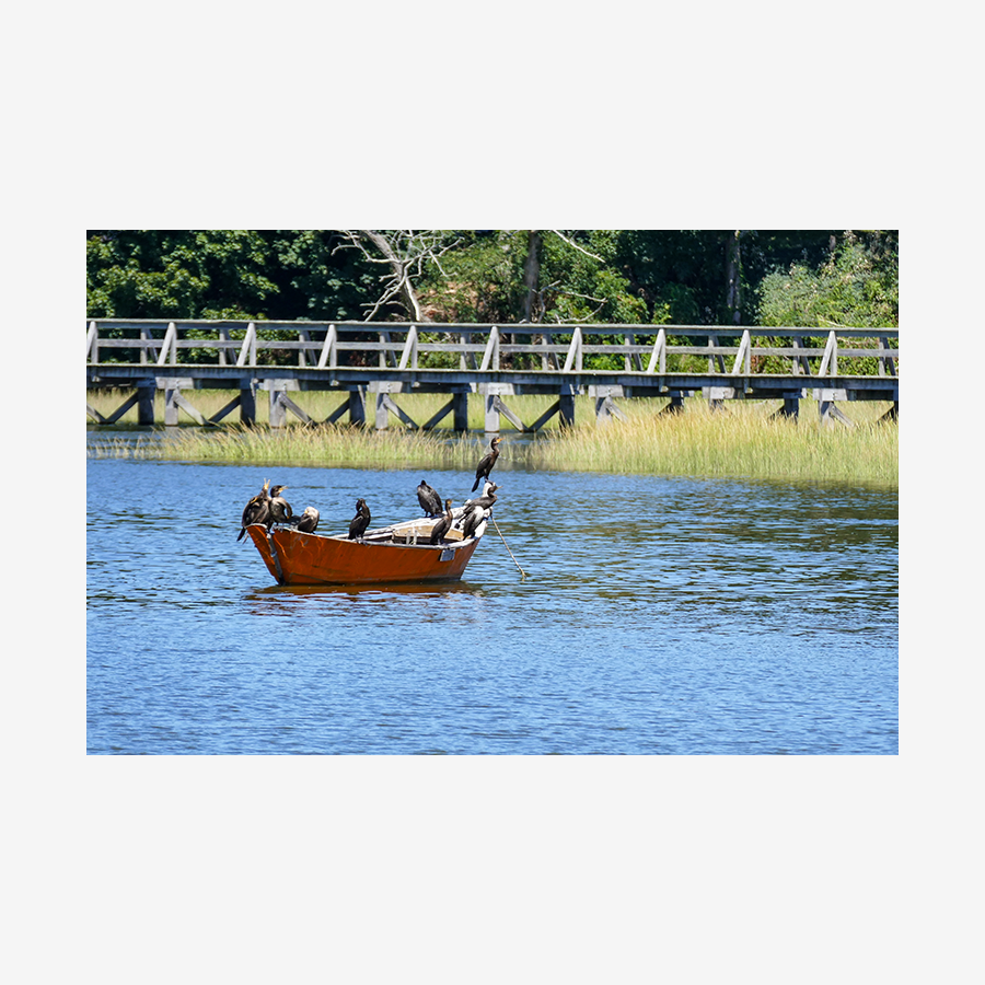 Uncle Tom's Bridge with Dinghy, Wellfleet, MA (Cape Cod)